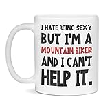 Funny Mug for Mountain Biker, Gift Mug for Sexy Mountain Biker, 11-Ounce White