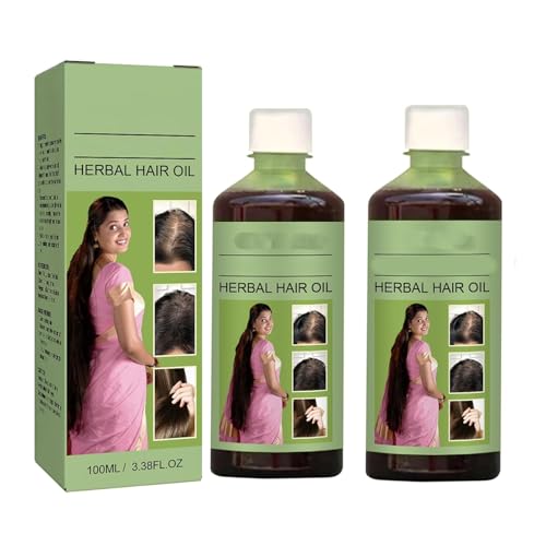 Aceite Capilar Herbal, Sérum para el Crecimiento Capilar, Promueve el Crecimiento Capilar, Previene la Caída y Combate la Caspa, Apto para Todo Tipo de Cabello