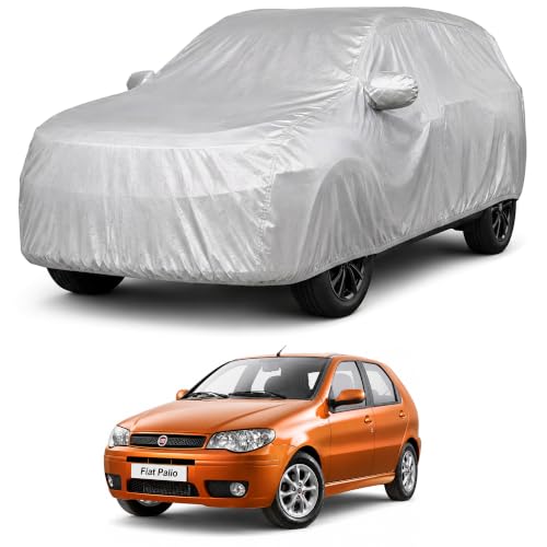 Image of Autofact Car Body Cover Compatible with Palio | Custom Fit Car Cover | 100% Water-Resistant| Triple-Stitched Lightweight Fabric | Dustproof | Indoor & Outdoor Use | Elastic Bottom