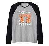 pigiama ufficiale cookie tester christmas baking team xmas maglia con maniche raglan