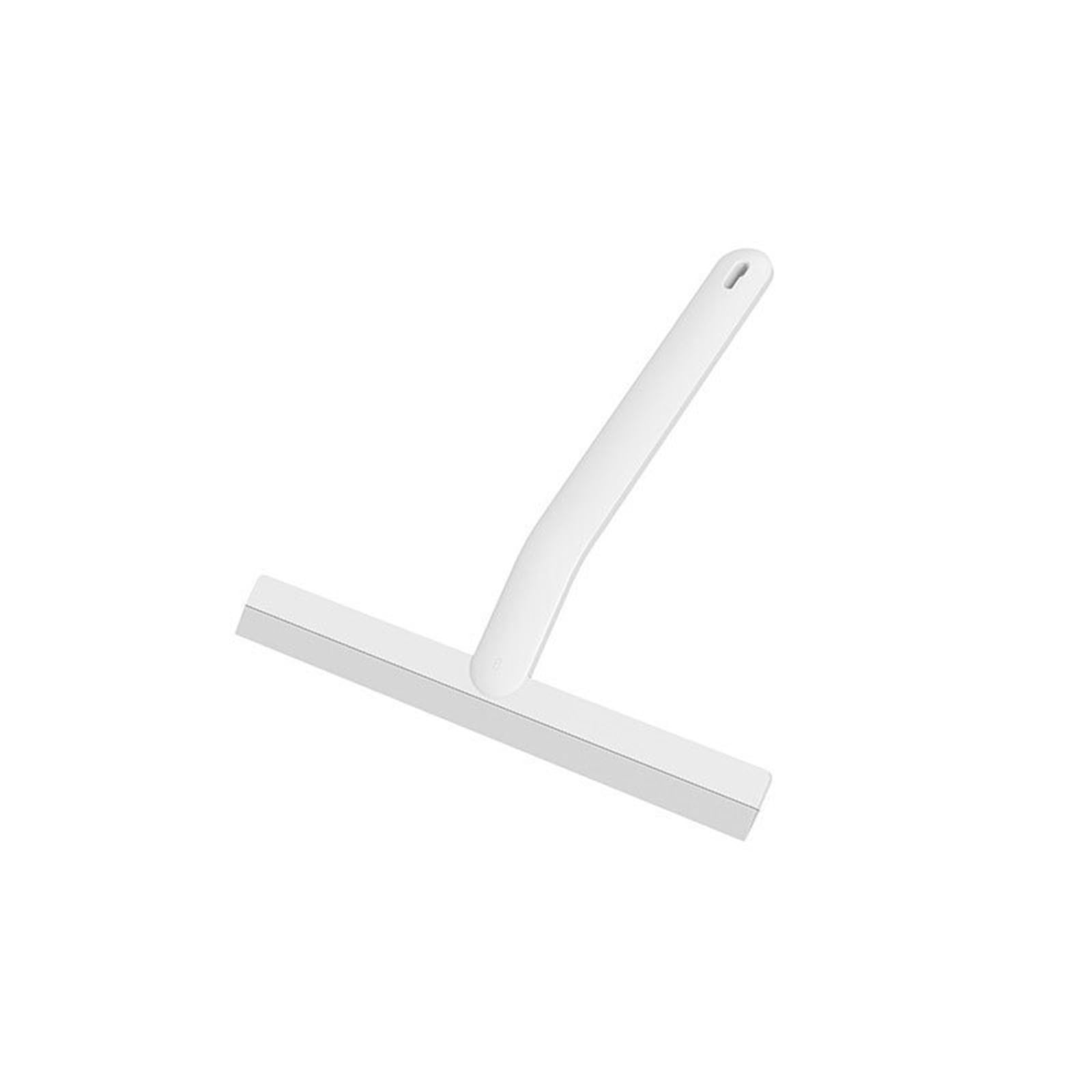 Glass Water Squeegee Silicone Glass Scraper Wiper Floor Window Household Daily Cleaning Supply(White)