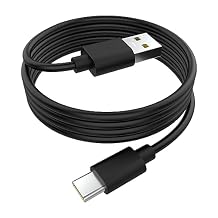 Saipomor 10ft USB-C Charging Cable Compatible with Kindle Paperwhite 11th Generation 2021/2022 and Newer Extra Long Type C Power & Data Cord Replacement, Durable Kindle Charger Cable Black