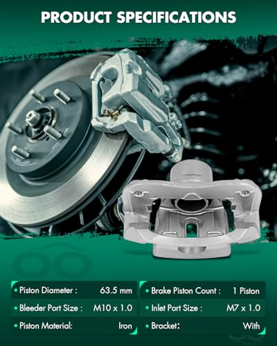 Image of SCITOO 19B2664 19B2665 Front Left & Right Disc Brake Calipers Assembly w /Bracket For Toyota For Highlander 2001-2007