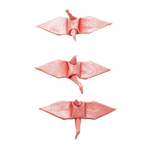 1000 Origami-Papier Kranich rosa Rose Muster Origami Kran aus kleinem Vogel 1,5x1,5 für Hochzeit OrigamiPolly