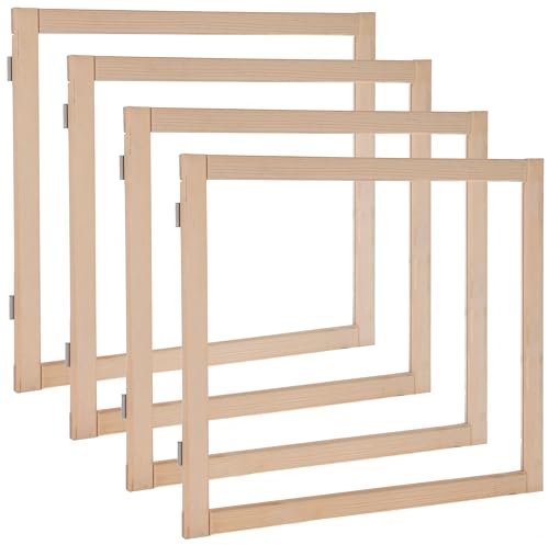 Kerbl Pet Indoor Raumteiler-Kleintierauslauf, Gehege, Indoor-Gehege, 4 Elemente á 58x48cm, Kaninchen, Meerschweinchen, einfach zu versetzen