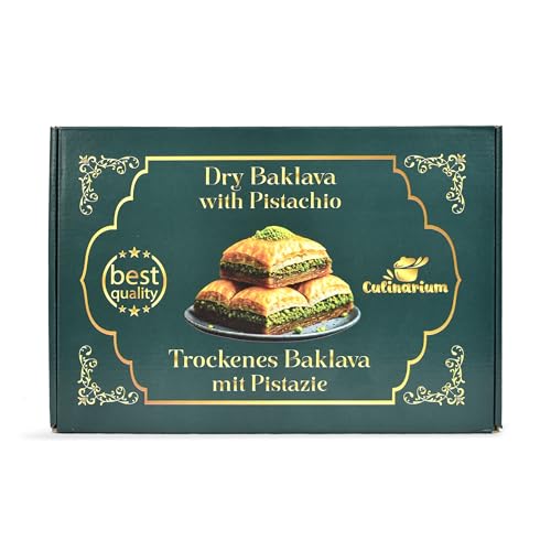 Turkish delight Süßigkeiten box. Baklava 650g. Gebäck Mit Pistazien oder Walnüsse. Perfekte Geschenkbox Geburtstag. Süßigkeiten aus aller Welt fur Feinschmecker.Türkische süßigkeiten (Pistazien)