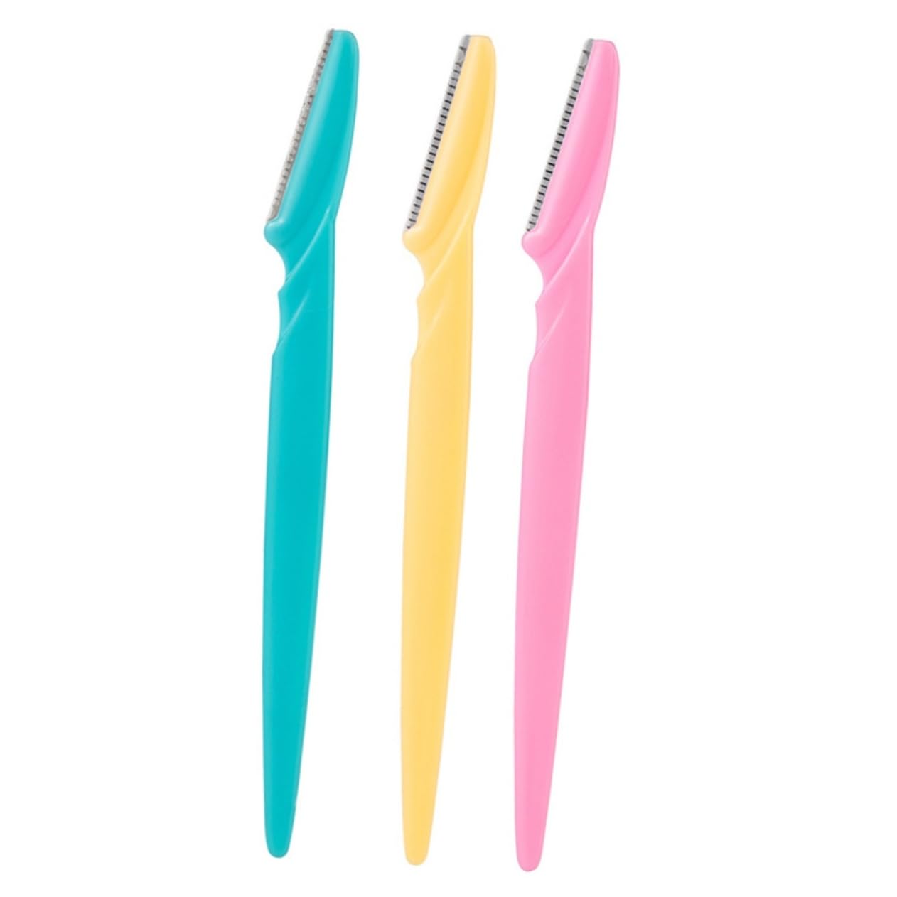 Mikinona Professional Eyebrow Shaver Stainless Steel Blade 24pcs Set Facial Razor Stylish Hair Trimmer Easy to Use Random Color