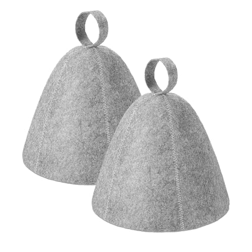 Diffaxy 2 gorros de sauna para hombre y mujer, gorro de sauna de, gorro de sauna, gorro de fieltro, accesorio divertido para sauna