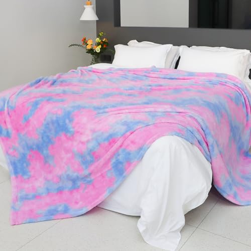 MUGD Lightweight Blanket Fleece Big Blanket Fuzzy Throw Blanket for Bed Queen Size