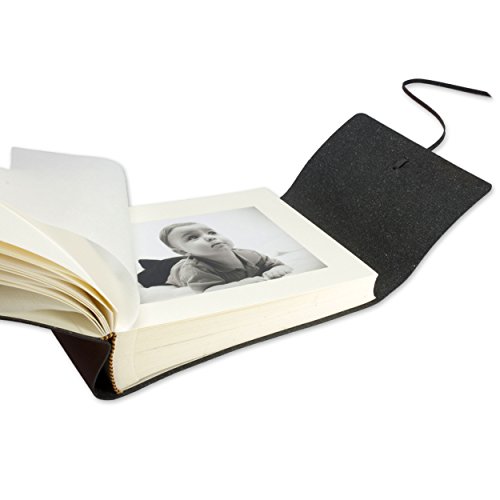 BELCRAFT Vietri Fotoalbum aus recyceltem Leder, Handgearbeitet in klassischem italienischem Stil, Geschenkschachtel… – Bild 4