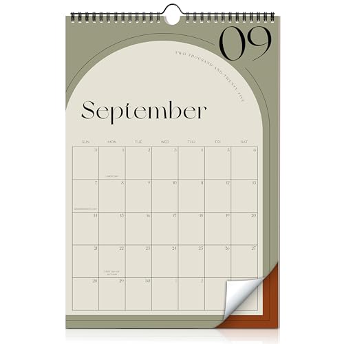 Aesthetic 2025-2026 Wall Calendar - Runs from June 2025 Until