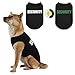[Upgraded] Dog Security Shirt Vest pet Puppy T-Shirt Dog cat Clothes DAJIDALI Large, Medium, and Small Dog Shirt Vest Made of Technical Fabrics with Fluorescent Printing (E6XL, Black)