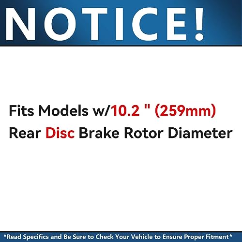 Image of Detroit Axle - Rear Brake Kit for 2010-2022 Toyota Prius | 2012-2015 Prius Plug-In 2011-2013 Lexus CT200h Replacement Drilled & Slotted Disc Brake Rotors Ceramic Brake Pads