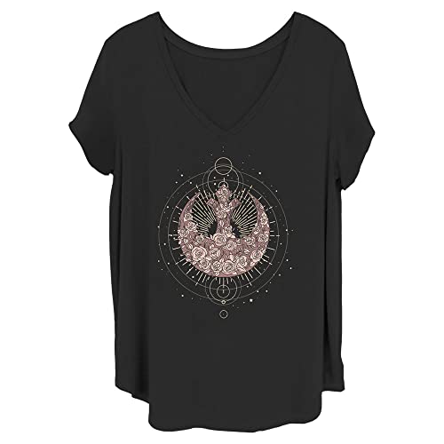 T-shirt Star Wars à manches courtes noir pour femme taille 2X