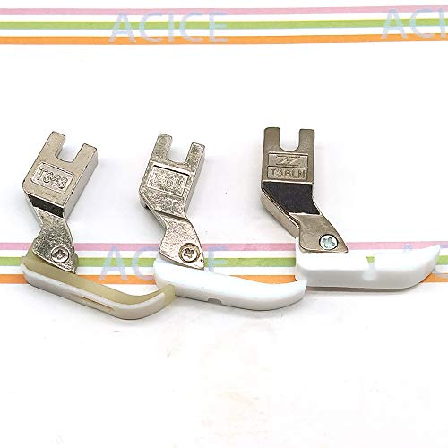 Pie de cierre de cremallera de teflón para máquinas de coser miniatura 4