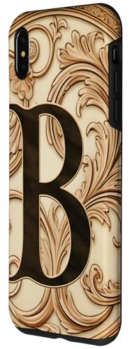 Image of iPhone XS Max Boho Chic Floral Wreath Latter M Cute Pastel Case