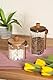 Villa d’Este Home Tivoli 1996 Vorratsglas 750 ml aus Borosilikatglas, Deckel und Löffel aus Akazienholz, Glas