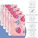 4 Pack Satin Mask Strap Covers, Face Cushion Cover for Strap Headgear, Universal and Reusable Comfort Pads, C Papa Accessories & Supplies Mask Cover Headgear Pads for Reducing Red Marks (Strawberry)