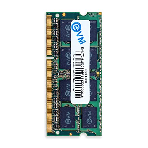 Image of EVM 2GB DDR3 Laptop RAM 1600MHz So-DIMM Memory - High-Speed Performance, Low Voltage Requirement - 10 Year Warranty (EVMT2G1600S86P)