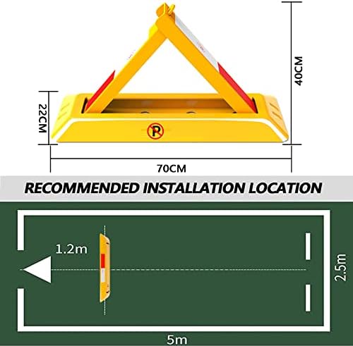 Triangular Heavy-Duty Lockable Parking Bollard - Portable Folding Vehicle Security Blocker for Car Park Protection & Ultimate Safety Solution image 2