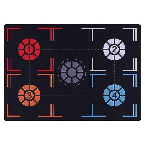 PATIKIL Basketball Training Mat 2.5mm Rubber Basketball Footstep Pad Non-Slip