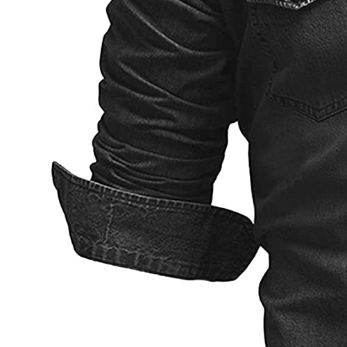 Camisa clásica de mezclilla para hombre manga larga M gris claro miniatura 4