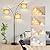 OUTON Arc LED Floor Lamp with Remote Control, Dimmable Modern Black 3 Light Arched Tall Floor Lamp, Mid Century Adjustable Standing Corner Lamps for Bedroom, Office, Living Room, Beige Lampshade