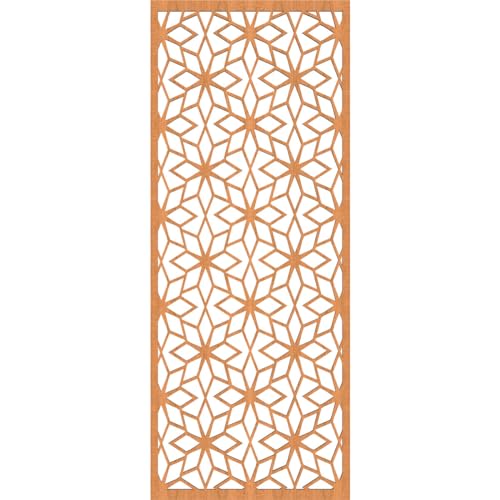 Image of Lake Decorative Pierced Fretwork Wood Wall Panels, 13 3 /8 inchW x 34 3 /8 inchH x 1 /4 inchT, Cherry