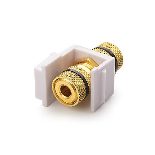 Cable Matters 5-Pack Banana Jack Binding Post Keystone Jack Inserts With Black Ring #TOP2