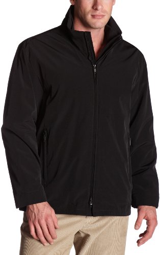 El Mejor Listado de Perry Ellis Portfolio Black Top 10. 39 Perry Ellis Portfolio Poly Tech - Chaqueta con cremallera para hombre, Negro, XX-Large