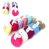 DIVERSI COLORI: ci sono più colori di morbido mohair angola tra cui scegliere, bianco, kaki, blu brillante, azzurro, giallo chiaro, viola, puoi scegliere il colore giusto in base alle tue esigenze, offrirti un'ottima esperienza d'uso