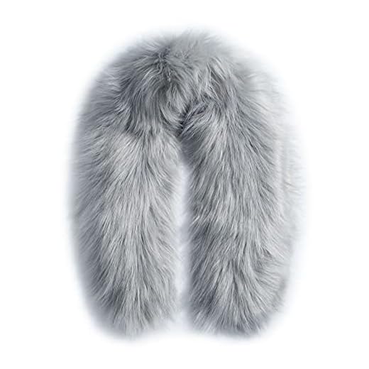 KOOSUFA Faux Fur Collar Trim for Winter Jackets