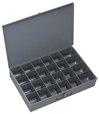 DURHAM MFG 24 COMPARTMENT BOX GRAY 102-95