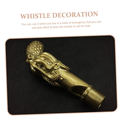 Silbato vintage de cobre con diseño de pulpo para exteriores miniatura 6