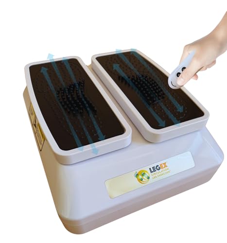 Circulation Leg Exerciser, LegEx pro, ejercitador pasivo de piernas con control remoto inalámbrico y 3 velocidades