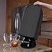 RITZ Polyester / Cotton Quilted Blender Appliance Cover, Dust and Fingerprint Protection, Machine Washable, Graphite Grey