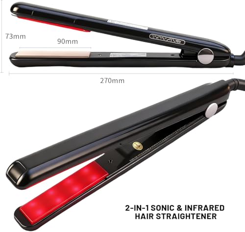 Plancha de cabello ultrasónica con pantalla LED miniatura 2