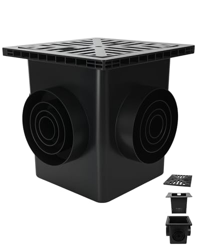 Dooeant Upgrade 12 in Catch Basin Drainage Kit with Debris Basket Strainer