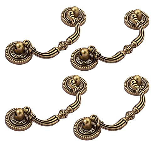 Osuter 6PCS Poignée Bâton de Tiroir Rétro Poignées Porte Meuble avec Vis Poignee Tiroir pour Armoire Commode Tiroir Placard