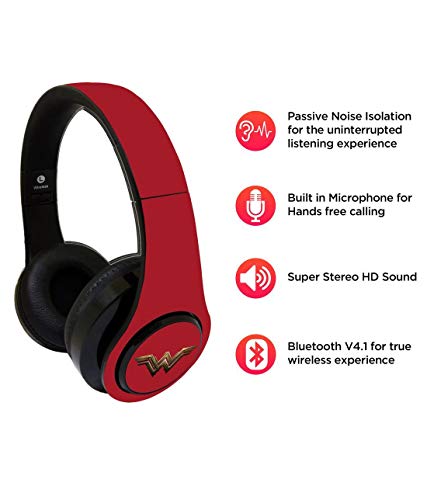 Image of Macmerise Logo Wonder Woman - Decibel Wireless On Ear Headphones