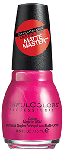 Sinfulcolors Limited Edition Matte Master Nail Polish Study Break #2286, 0.5 Fl Oz #TOP28