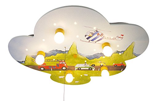 Plafond lumière nuage voitures Niermann Standby luminaire de plafond enfant