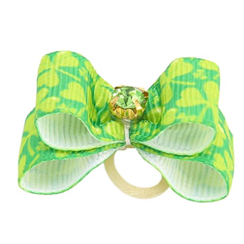 24Pcs Holiday Dog Hair Bows with Rubber Band - Image 4