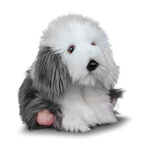 Animigos Plüschtier Bobtail Hirtenhund, Stofftier im realistischen Design, kuschelig weich, ca. 25 cm groß