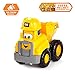 CAT Construction Toys, Junior Crew Construction Pals Dump Truck Educational Preschool Vehicle with Kid Vroom Sounds and Animated face. for Ages 2+