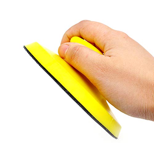 5 Inch Round Hook and Loop Hand Sanding Block Ideal for Wood Furniture Restoration Home Arts and Crafts Round Hook and Loop Hand Backing Plate