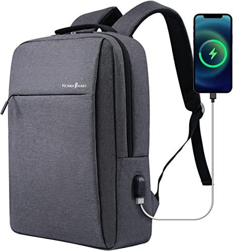YUDOXN Sac à Dos pour Ordinateur 15.6 Pouces. Sac a Dos PC Portable élégant avec Port de Chargement USB, Sac à Dos Ordinateur Portable Homme Femme pour Loisirs Affaire Collège Travail. (Noir, 15.6) Cover