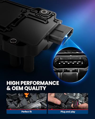 Image of KAX Ignition Coil & 5 Spark Plugs Set for Impala, Equinox, Malibu | (w /tool) Fits Silverado 1500, Pontiac G6, GMC Sierra 1500, Buick Lucerne 2005-2014 V6 3.4L 3.5L 3.9L 4.3L, UF434
