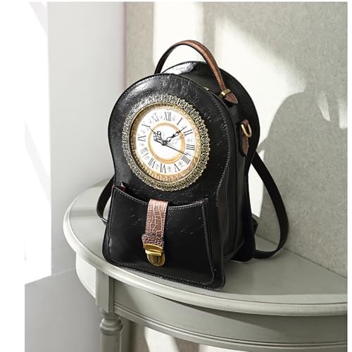 Women's Real Working Clock Bag, Crossbody Shoulder Bag with Time Function (C)2