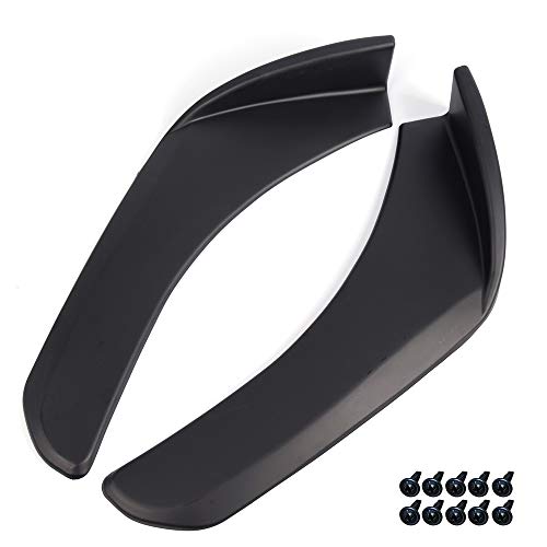 GRAND ORANGE 2PCS Universal Surface Front Bumper Lip Splitters Diffuser Winglets for Auto Car Universal Car Bumper Splitter Spoiler